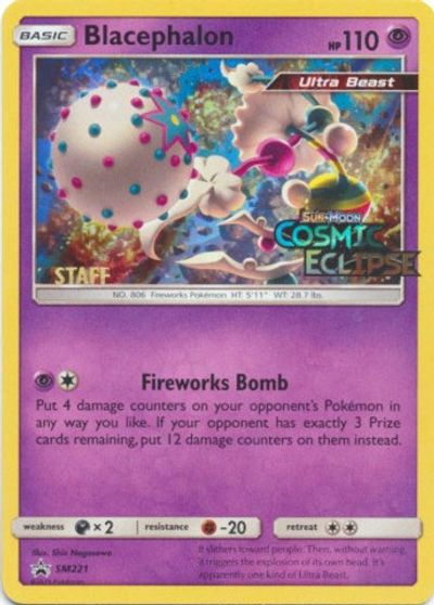 Blacephalon (SM221) (Staff Prerelease Promo) [Sun & Moon: Black Star Promos] - Destination Retro