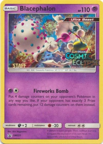 Blacephalon (SM221) (Staff Prerelease Promo) [Sun & Moon: Black Star Promos] - Destination Retro