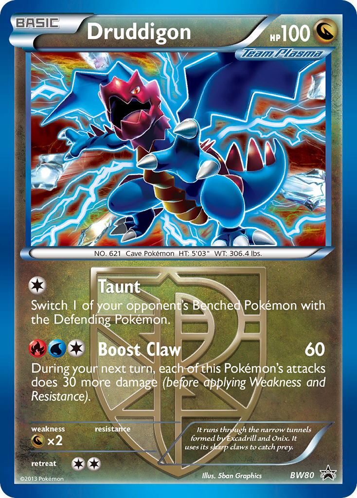 Druddigon (BW80) [Black & White: Black Star Promos] - Destination Retro