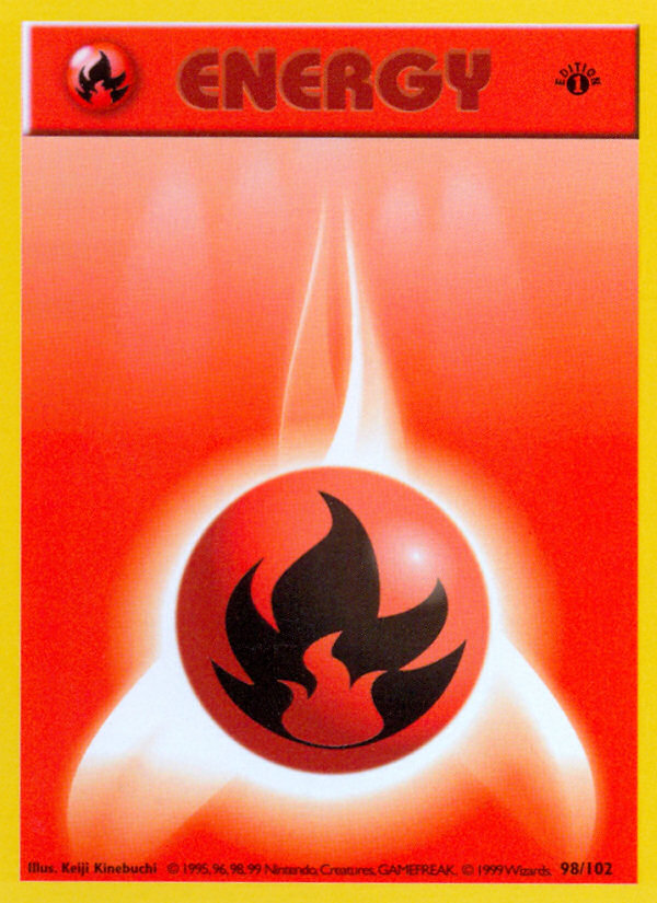 Fire Energy (98/102) [Base Set 1st Edition] - Destination Retro