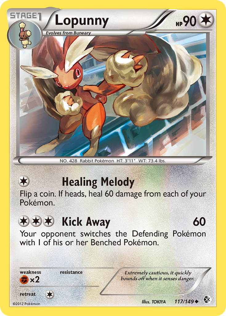 Lopunny (117/149) [Black & White: Boundaries Crossed] - Destination Retro