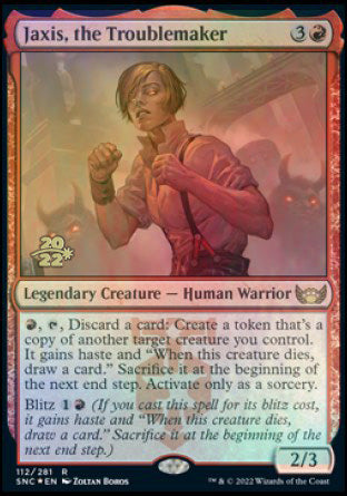Jaxis, the Troublemaker [Streets of New Capenna Prerelease Promos] - Destination Retro