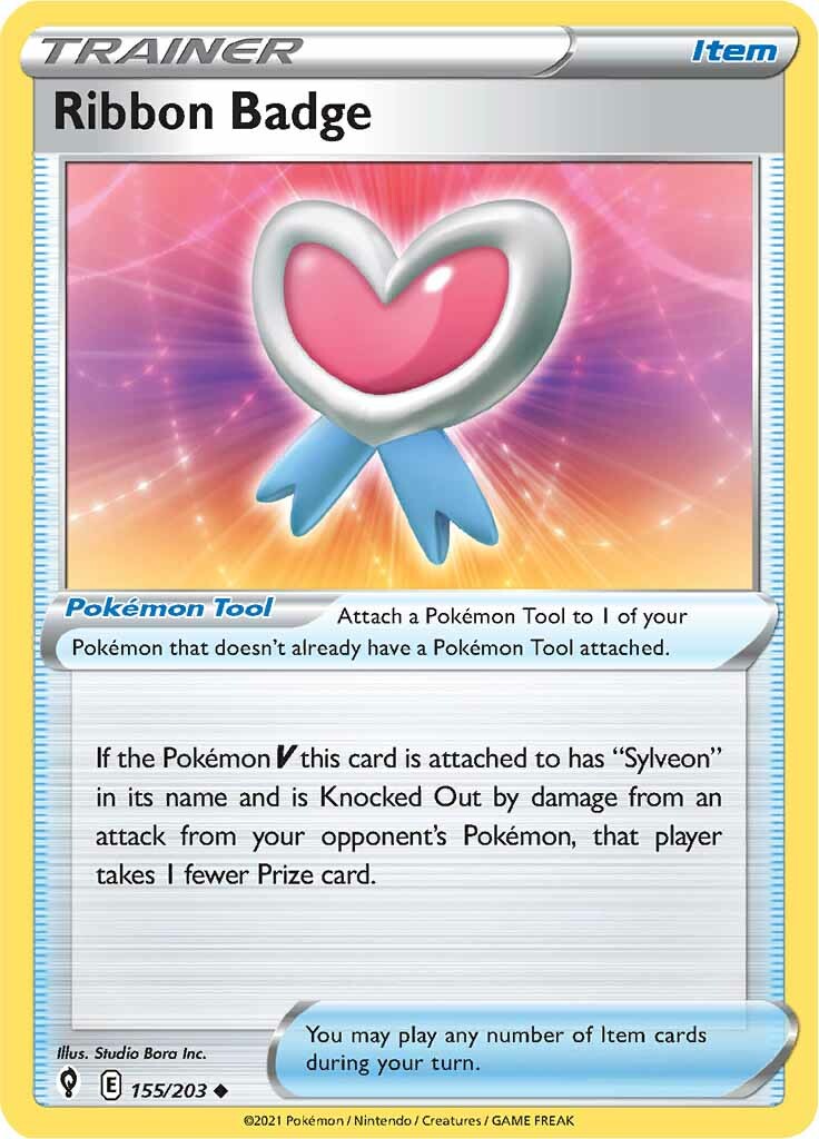 Ribbon Badge (155/203) [Sword & Shield: Evolving Skies] - Destination Retro