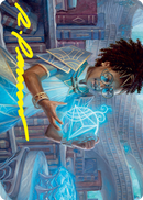 Zimone, Quandrix Prodigy Art Card (Gold-Stamped Signature) [Strixhaven: School of Mages Art Series] - Destination Retro