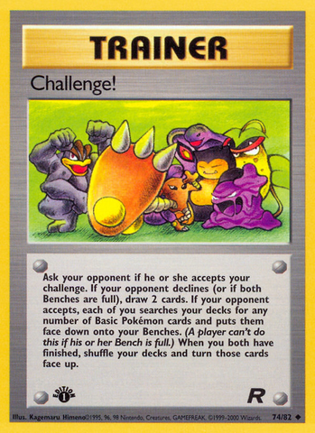 Challenge! (74/82) [Team Rocket 1st Edition] - Destination Retro