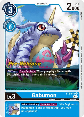 Gabumon [BT6-019] [Double Diamond Pre-Release Cards] - Destination Retro