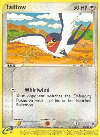 Taillow (76/97) [EX: Dragon] - Destination Retro