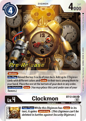Clockmon [BT12-086] [Across Time Pre-Release Cards] - Destination Retro