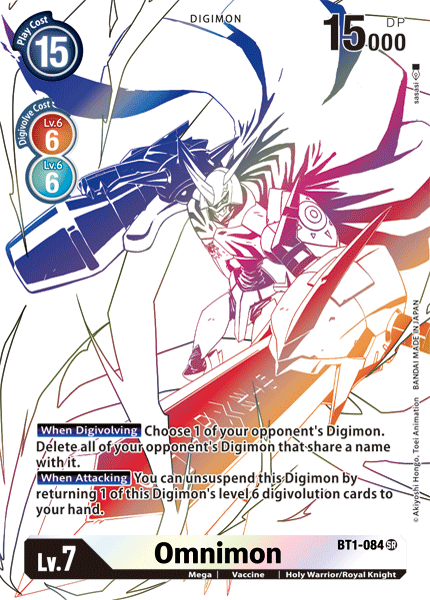 Omnimon [BT1-084] (Alternative Art) [Double Diamond] - Destination Retro