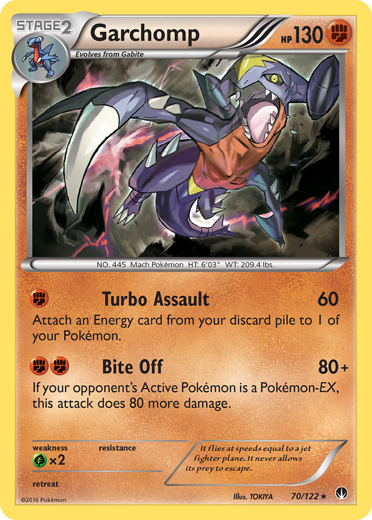 Garchomp (70/122) [XY: BREAKpoint] - Destination Retro