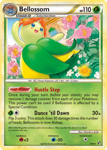 Bellossom (1/90) (Theme Deck Exclusive) [HeartGold & SoulSilver: Undaunted] - Destination Retro