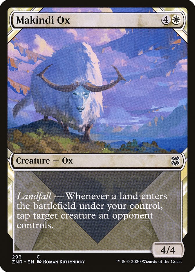 Makindi Ox (Showcase) [Zendikar Rising] - Destination Retro