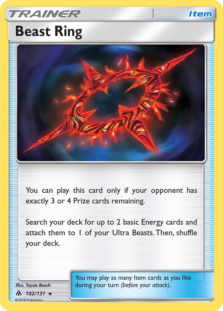 Beast Ring (102/131) [Sun & Moon: Forbidden Light] - Destination Retro
