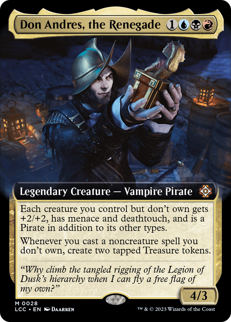 Don Andres, the Renegade (Extended Art) [The Lost Caverns of Ixalan Commander] - Destination Retro