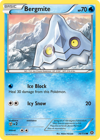 Bergmite (36/114) [XY: Steam Siege] - Destination Retro