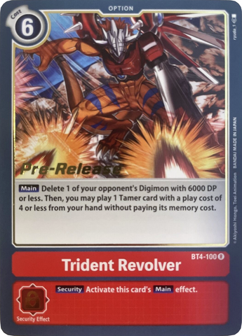 Trident Revolver [BT4-100] [Great Legend Pre-Release Promos] - Destination Retro