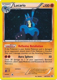 Lucario - 080/113 (Cosmos Holo) [Miscellaneous Cards & Products] - Destination Retro