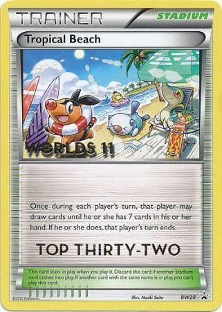 Tropical Beach Top 32 (BW28) [Black & White: Black Star Promos] - Destination Retro