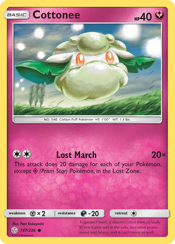Cottonee (147/236) [Sun & Moon: Cosmic Eclipse] - Destination Retro