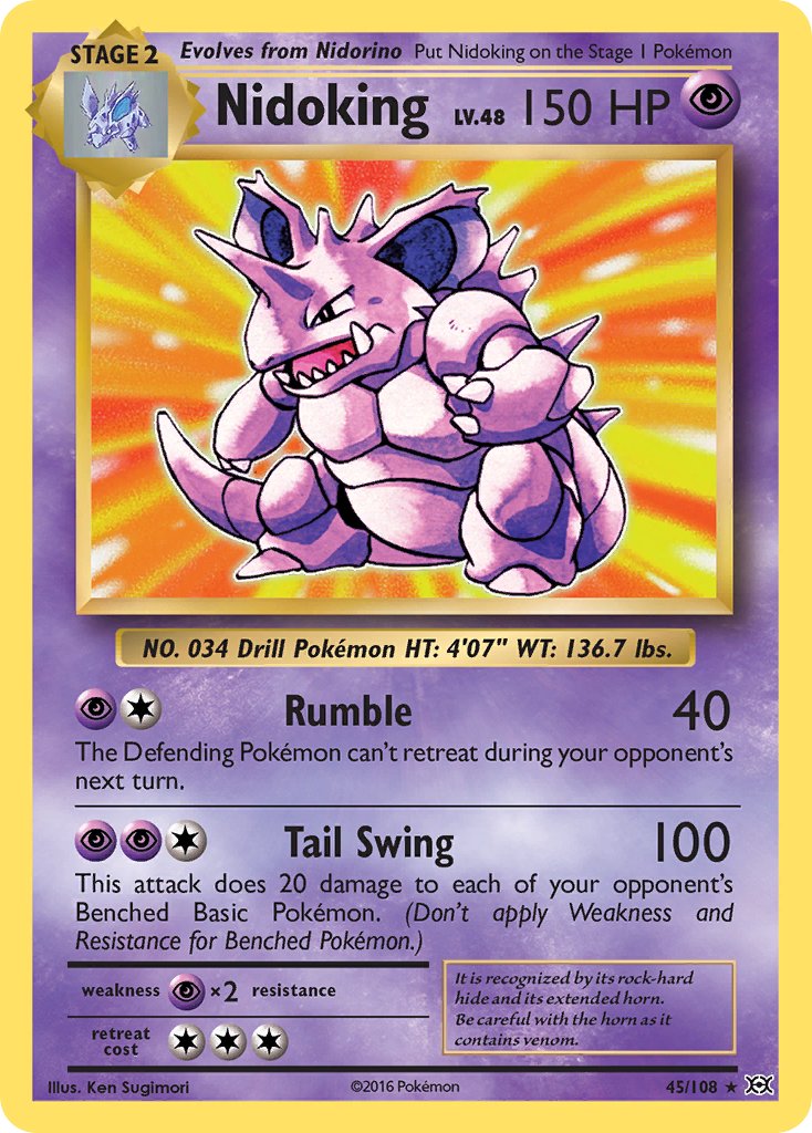 Nidoking (XY Evolutions) (45/108) [Theme Deck Exclusives] - Destination Retro