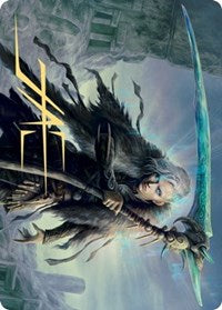 Egon, God of Death Art Card (Gold-Stamped Signature) [Kaldheim: Art Series] - Destination Retro