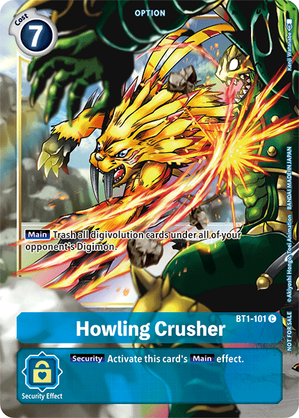 Howling Crusher [BT1-101] (Dash Pack) [Release Special Booster Ver.1.5 Promos] - Destination Retro