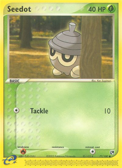 Seedot (77/100) [EX: Sandstorm] - Destination Retro