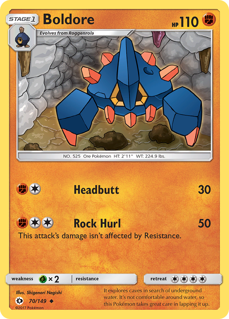 Boldore (70/149) [Sun & Moon: Base Set] - Destination Retro