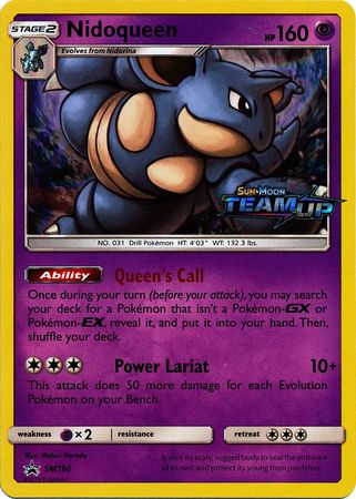 Nidoqueen (Staff) (SM160) [Sun & Moon: Black Star Promos] - Destination Retro