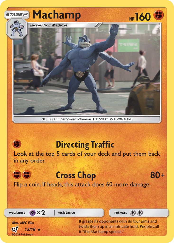 Machamp (13/18) [Sun & Moon: Detective Pikachu] - Destination Retro