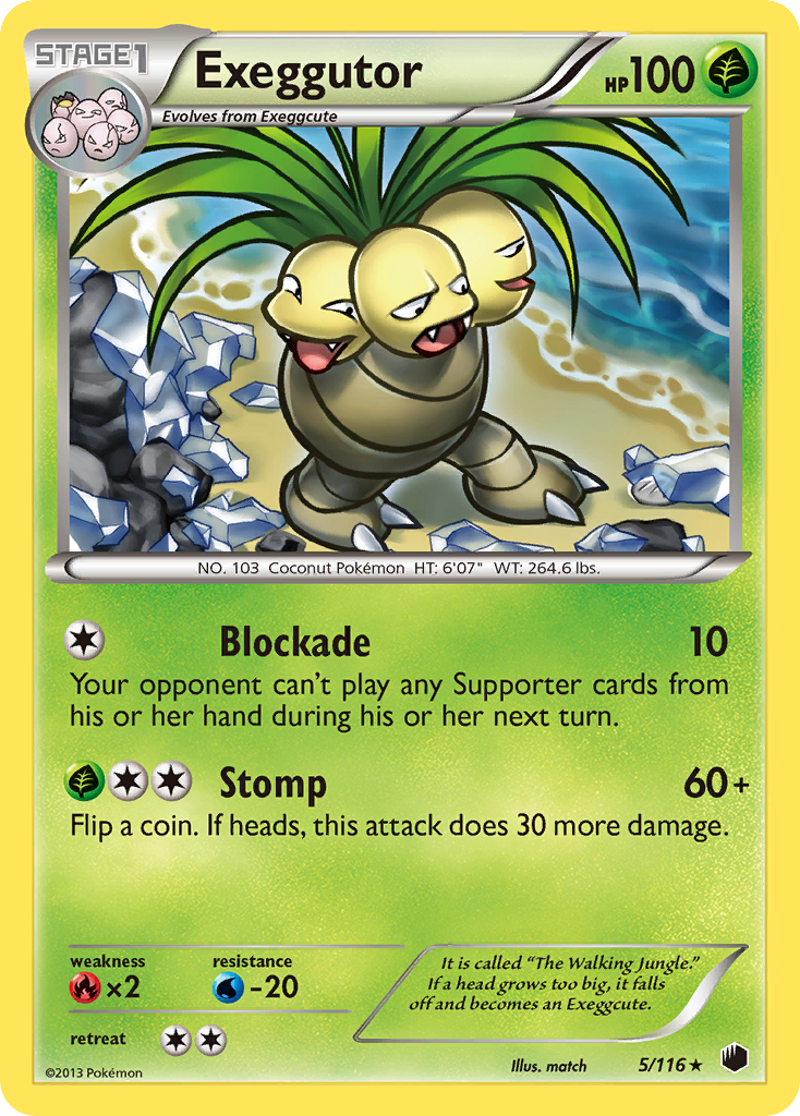 Exeggutor (5/116) [Black & White: Plasma Freeze] - Destination Retro