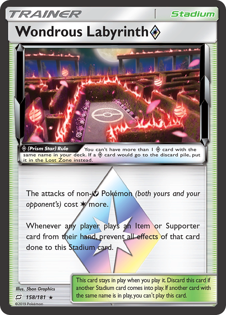 Wondrous Labyrinth (Prism Star) (158/181) [Sun & Moon: Team Up] - Destination Retro