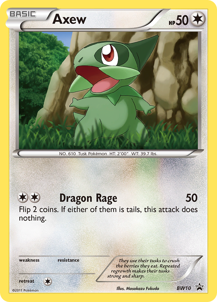 Axew (BW10) [Black & White: Black Star Promos] - Destination Retro