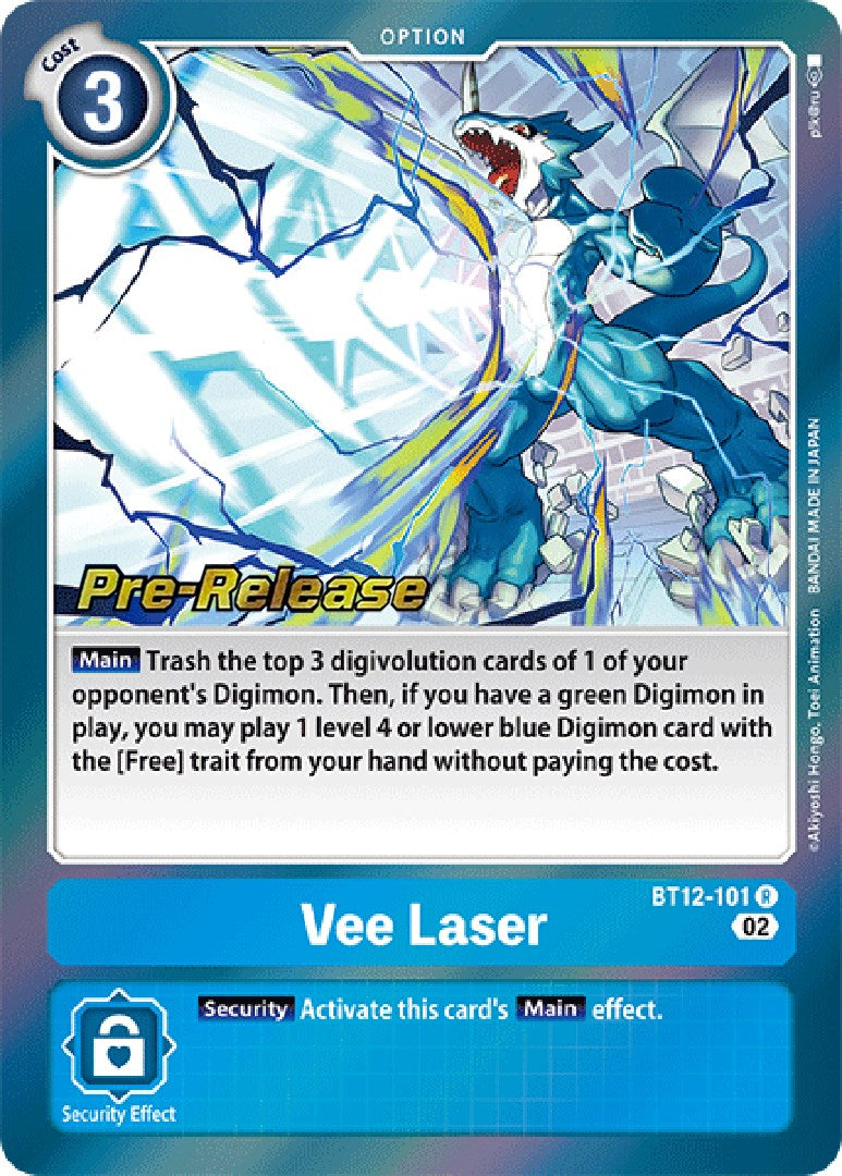 Vee Laser [BT12-101] [Across Time Pre-Release Cards] - Destination Retro