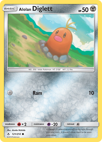 Alolan Diglett (121/214) [Sun & Moon: Unbroken Bonds] - Destination Retro