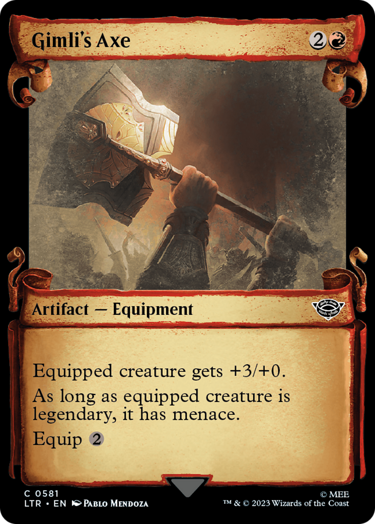 Gimli's Axe [The Lord of the Rings: Tales of Middle-Earth Showcase Scrolls] - Destination Retro