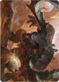 Moraug, Fury of Akoum Art Card [Zendikar Rising Art Series] - Destination Retro