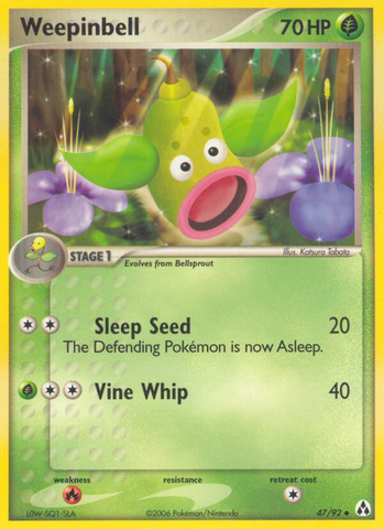 Weepinbell (47/92) [EX: Legend Maker] - Destination Retro
