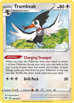 Trumbeak (144) [Sword & Shield: Vivid Voltage] - Destination Retro