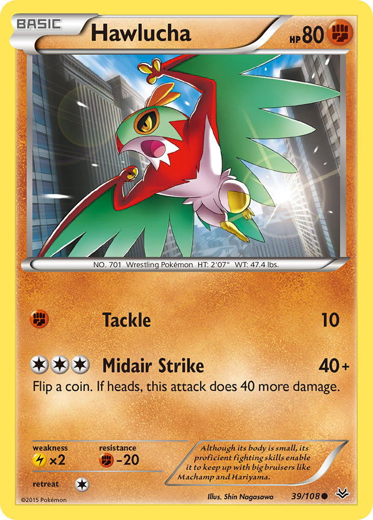 Hawlucha (39/108) [XY: Roaring Skies] - Destination Retro