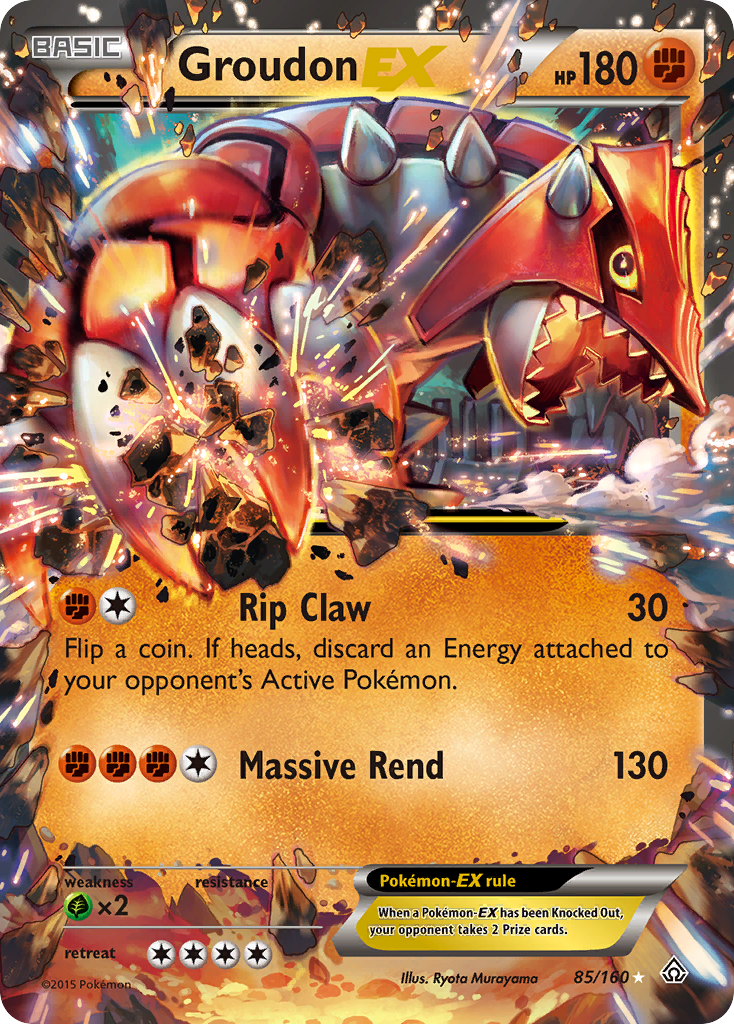 Groudon EX (85/160) [XY: Primal Clash] - Destination Retro