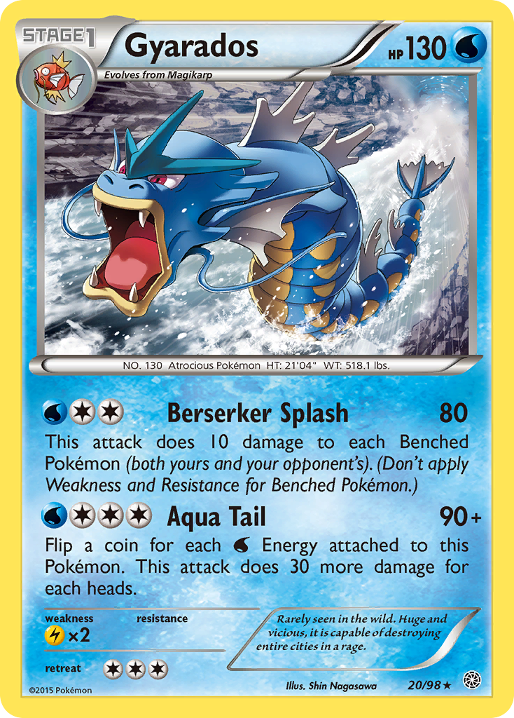Gyarados (20/98) [XY: Ancient Origins] - Destination Retro