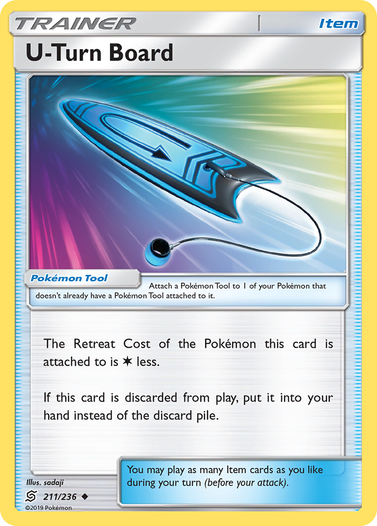 U-Turn Board (211/236) [Sun & Moon: Unified Minds] - Destination Retro