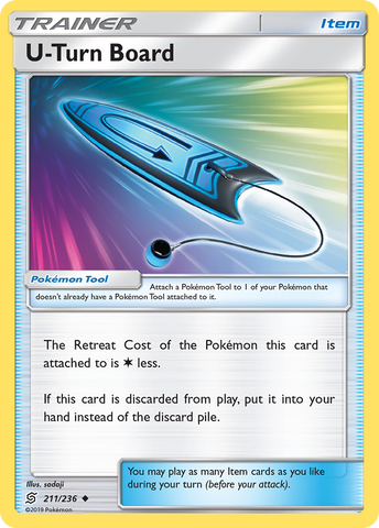 U-Turn Board (211/236) [Sun & Moon: Unified Minds] - Destination Retro