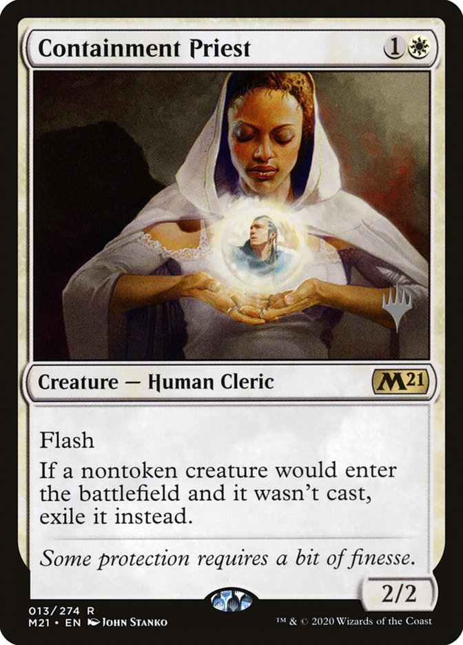 Containment Priest (Promo Pack) [Core Set 2021 Promos] - Destination Retro