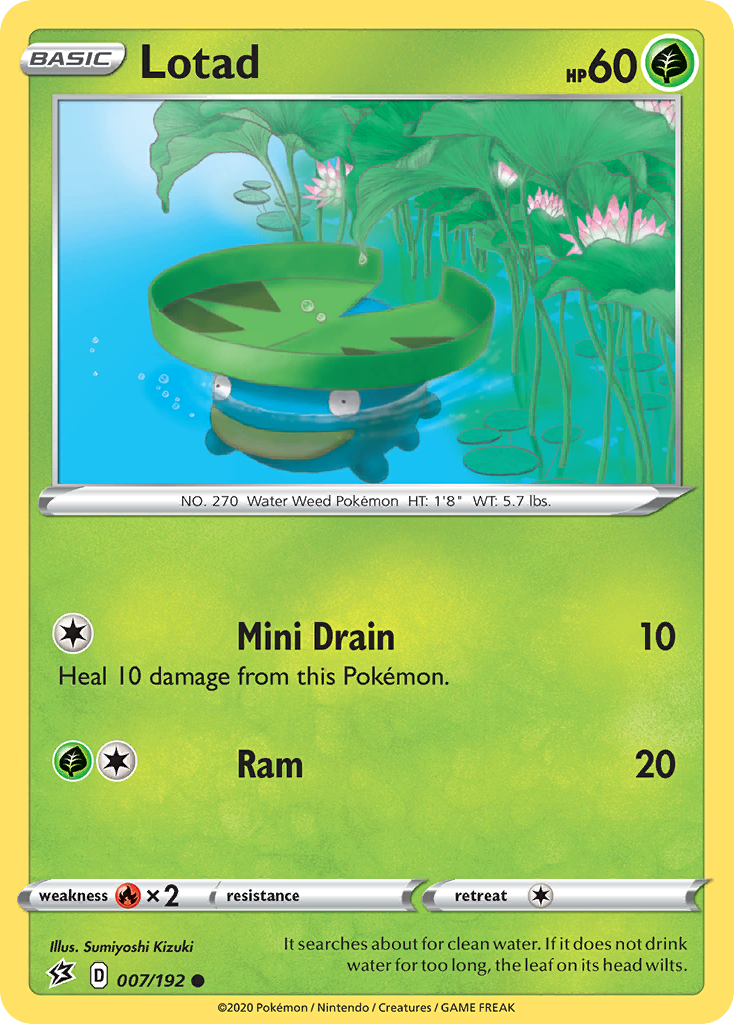 Lotad (7/192) [Sword & Shield: Rebel Clash] - Destination Retro