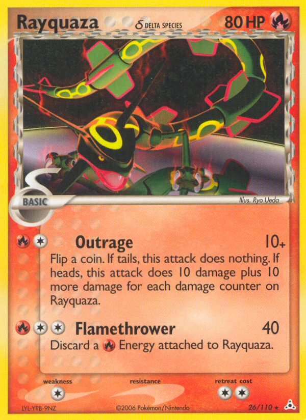 Rayquaza (26/110) (Delta Species) [EX: Holon Phantoms] - Destination Retro