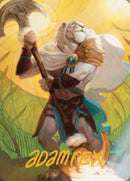 Ajani, Sleeper Agent Art Card (Gold-Stamped Signature) [Dominaria United Art Series] - Destination Retro