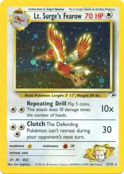 Lt. Surge's Fearow (7/132) [Gym Heroes Unlimited] - Destination Retro