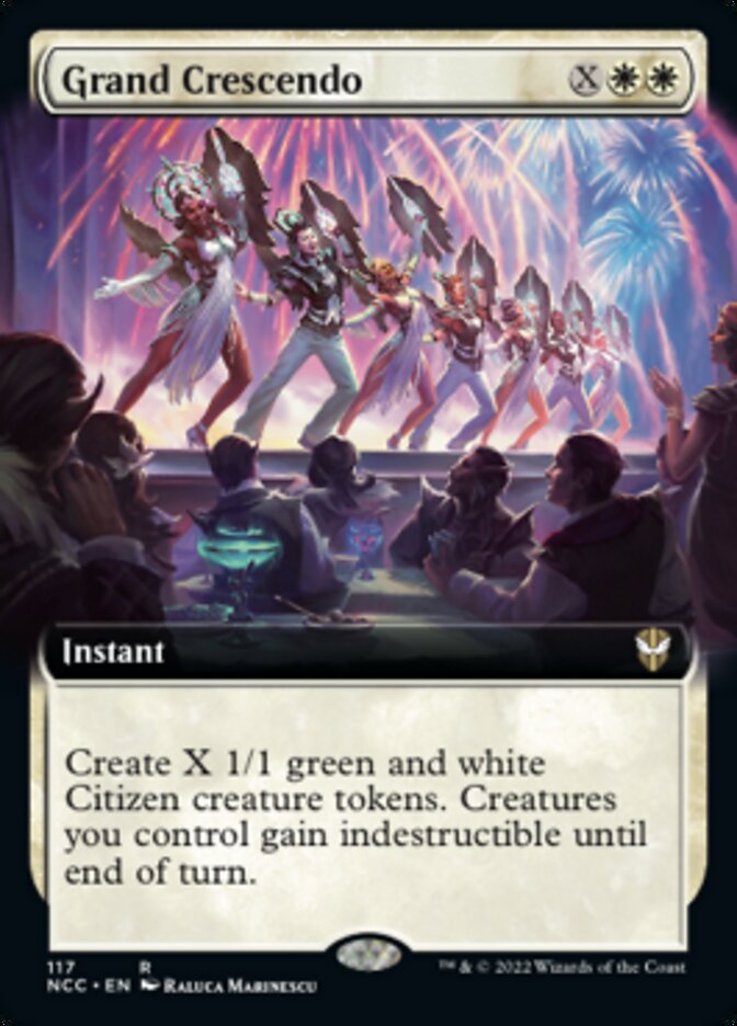 Grand Crescendo (Extended Art) [Streets of New Capenna Commander] - Destination Retro
